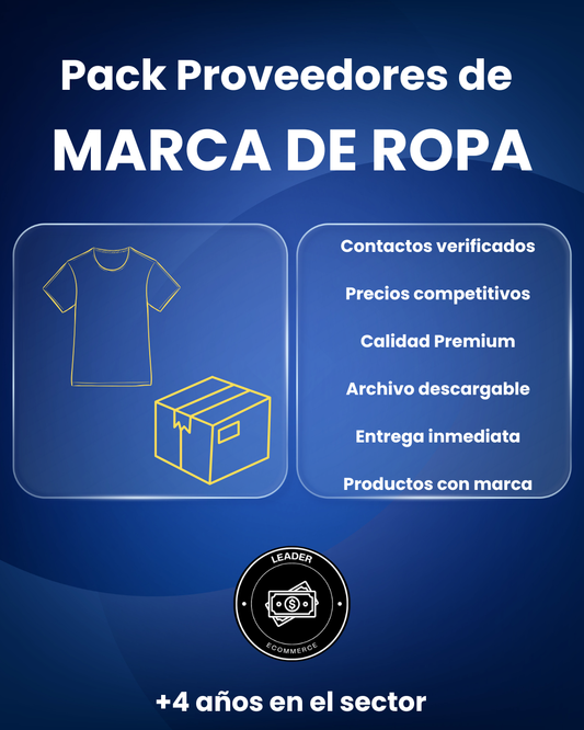 Pack Proveedores Marca De Ropa